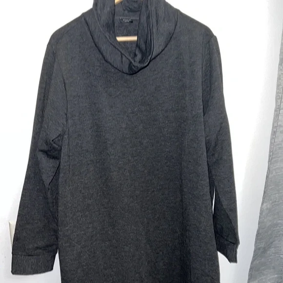 NWOT 3X Studio 1886 Grey Cowel Neck Sweater Dress with pockets - Picture 2 of 13